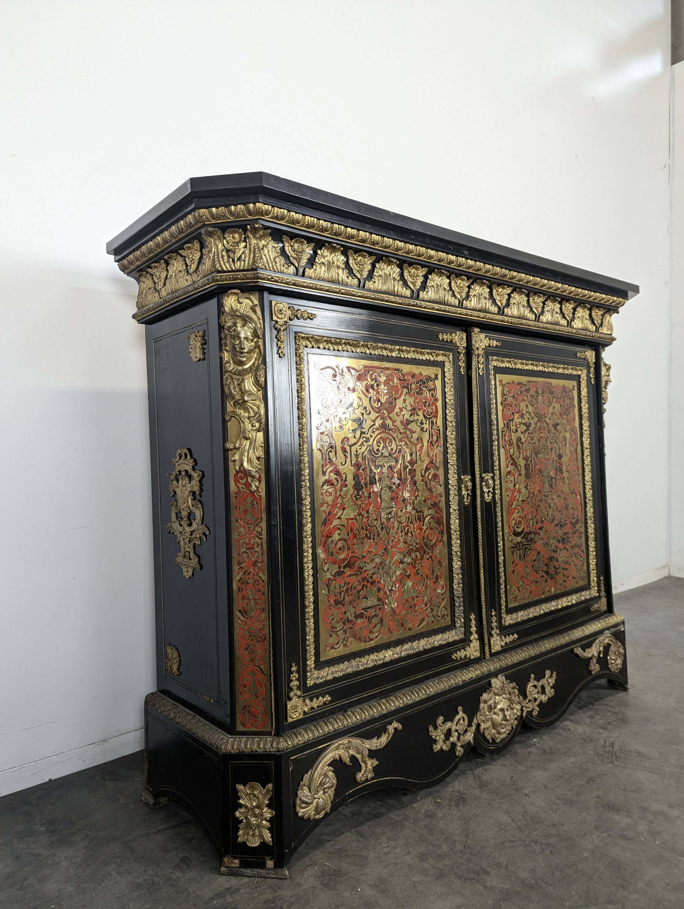 Boulle Marquetry Buffet from the Napoleonic III era