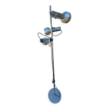 vintage 1960/70 chrome and brushed aluminum floor lamp peter nelson 3 lamp