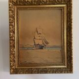 Tableau aquarelle voilier