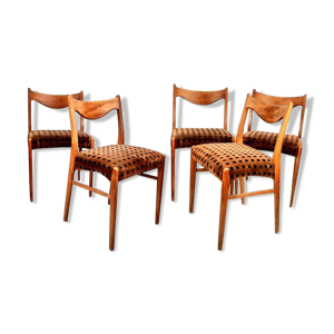 Ensemble 5 chaises scandinaves