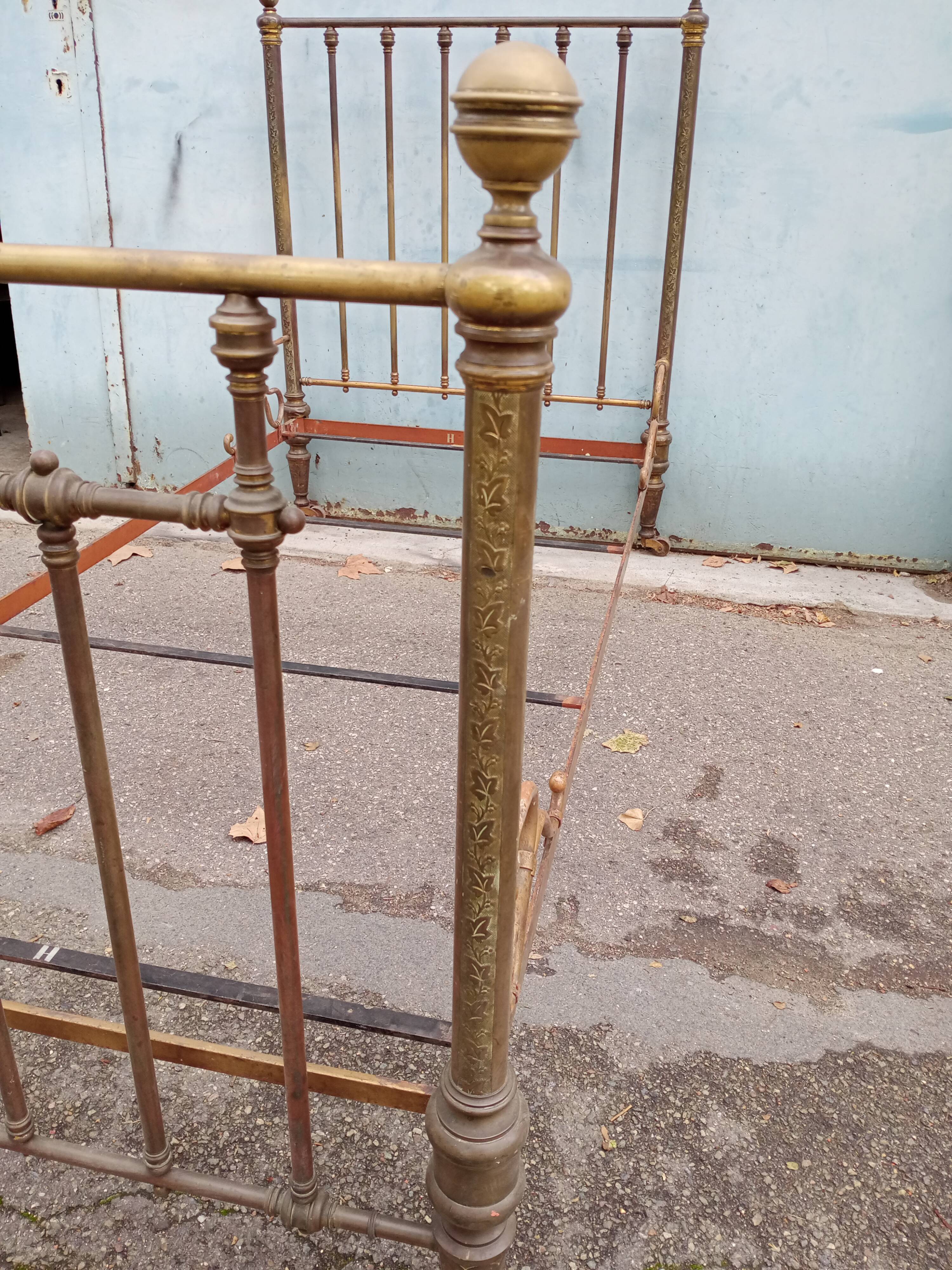 Brass bed