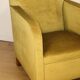 Pair of vintage velvet armchairs with footrest - 1950s