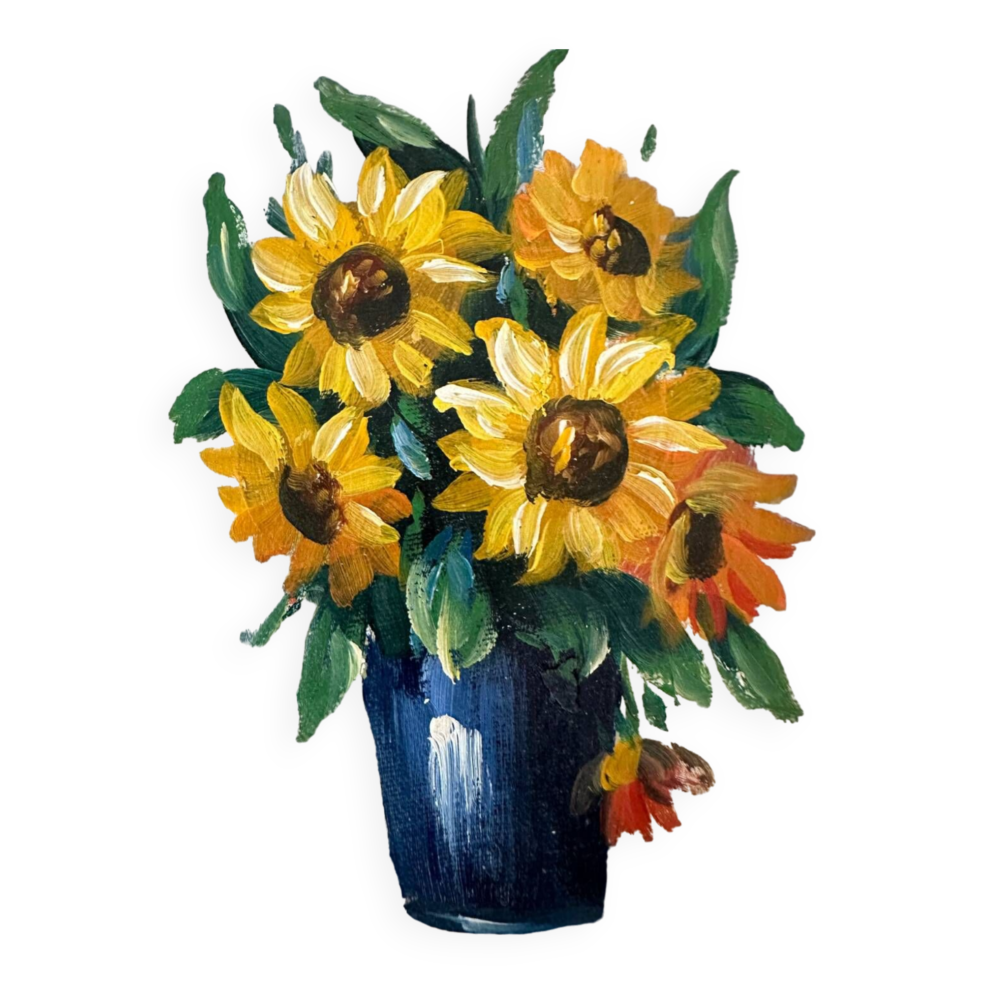 Still life - oil on wood