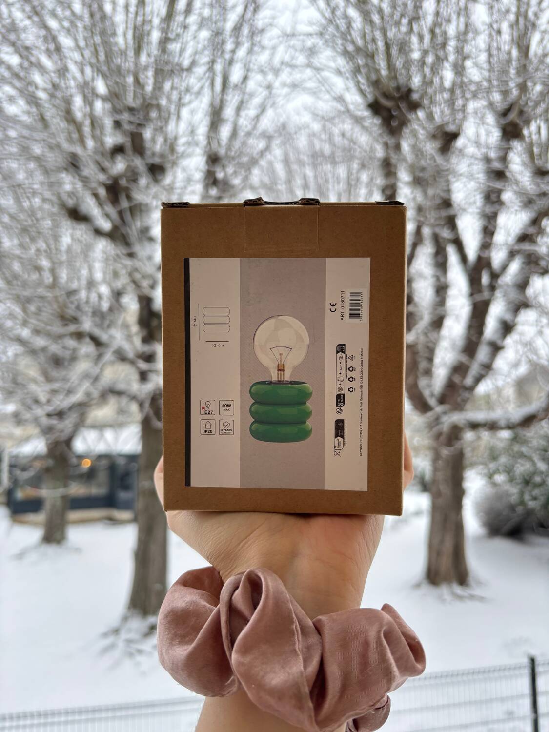 Boppo green bedside lamp 9cm