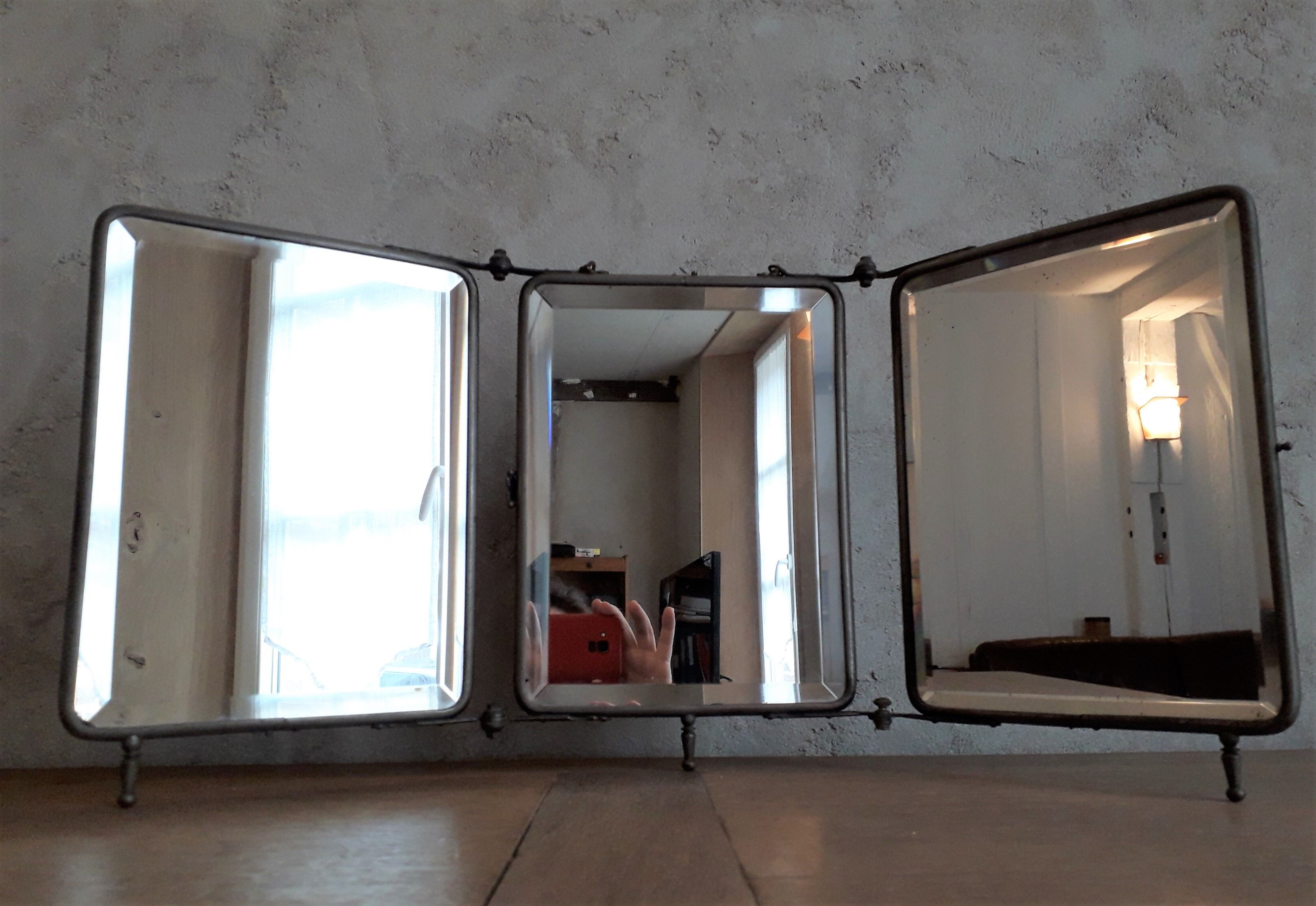 Barber triptyque mirror - 28x22cm