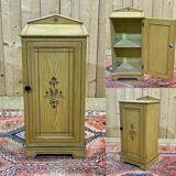 19th century English bedside table in painted fir