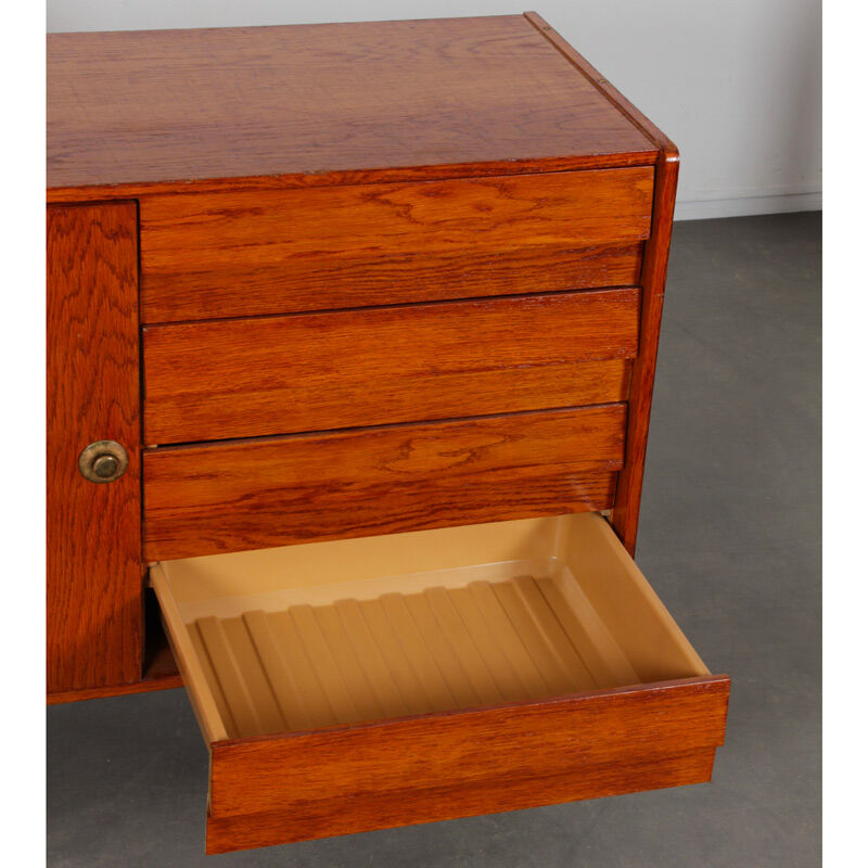Vintage oak storage by Jiri Jiroutek, model U-458, 1960