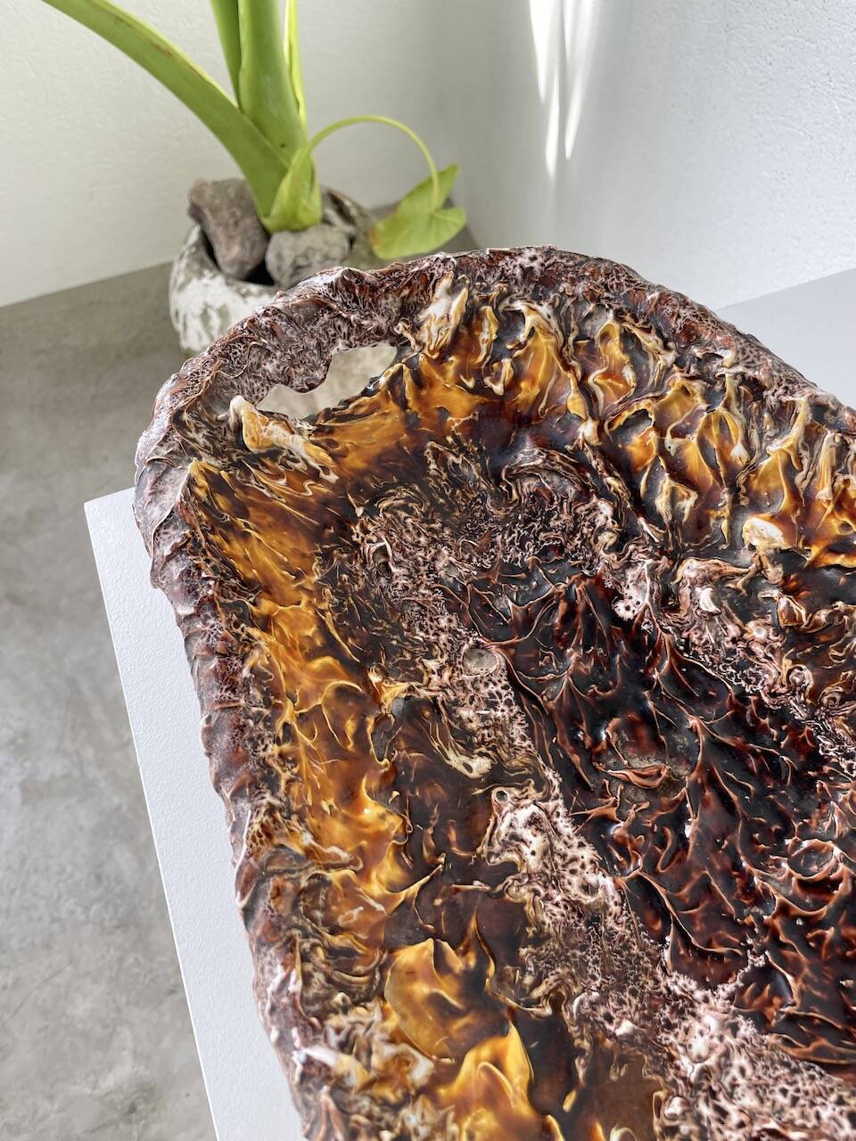 Plat en céramique fatlava Vallauris