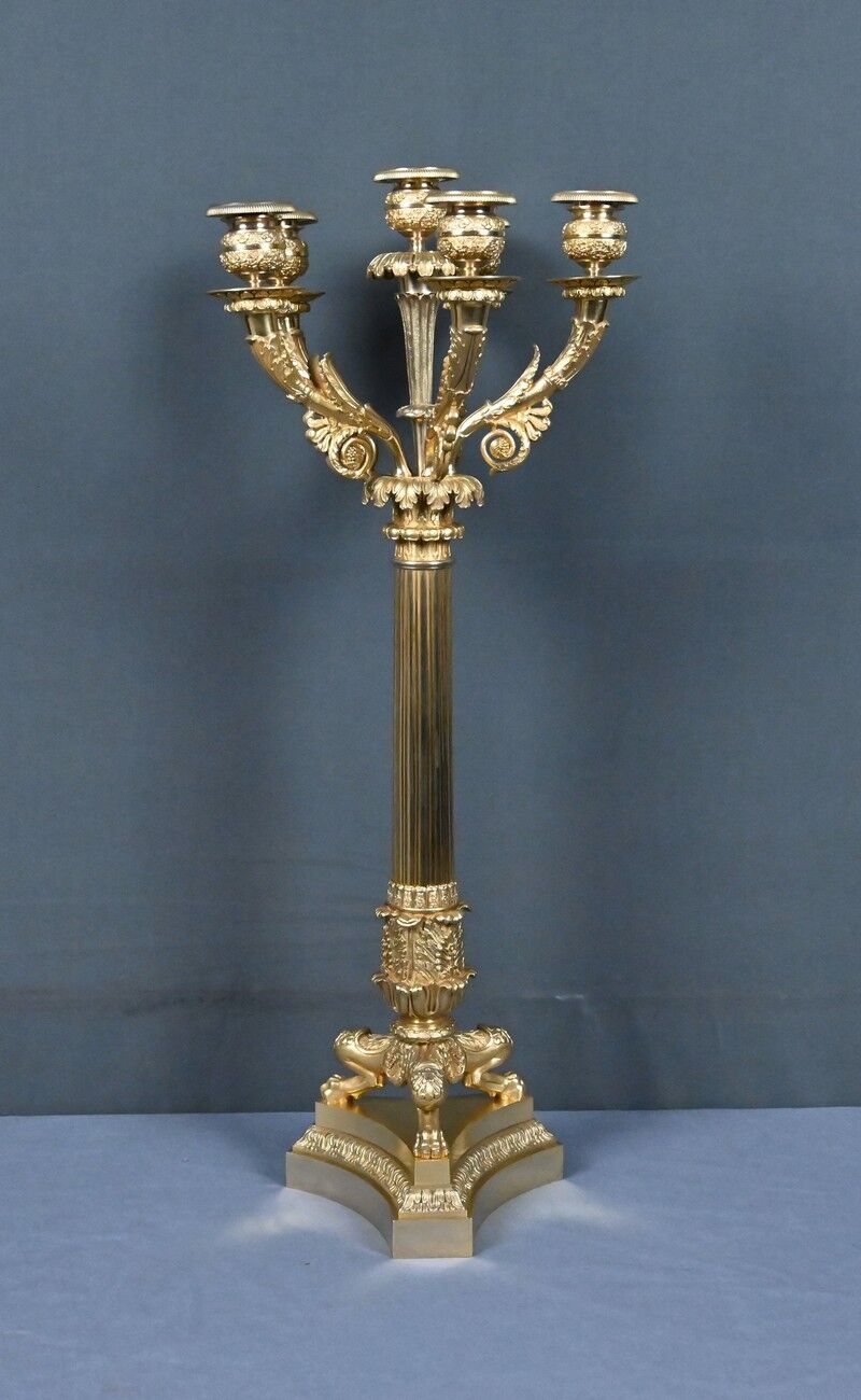 Gilded bronze candelabrum, Restoration period – early 19th century