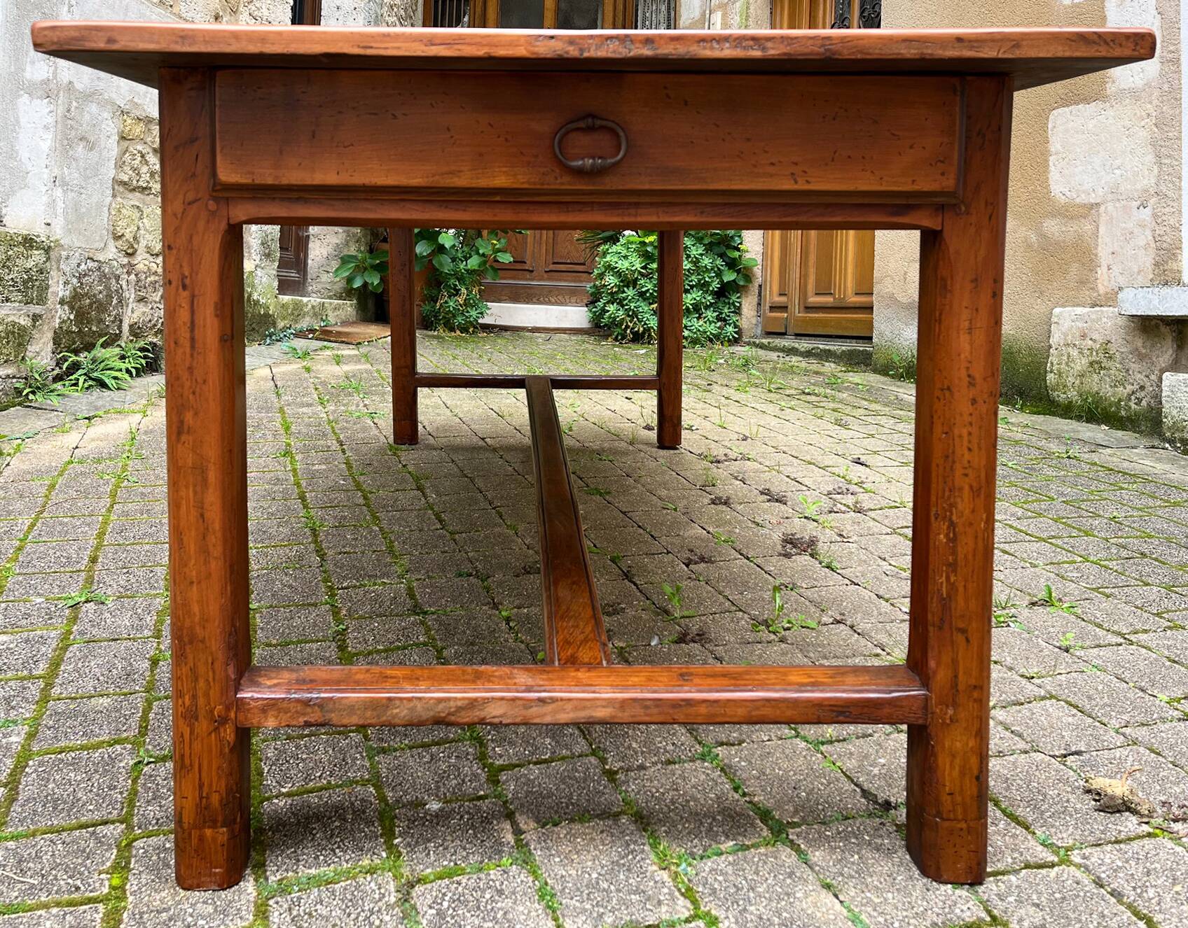 19th century cherry wood farmhouse table