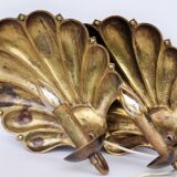 Appliques murales suédoises conçues par a.W. Borgh, coquillages de Jonkoping, Scandinavie