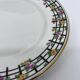 12 charcoal and pear wood porcelain plates