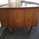 Peter Lovig Nielsen's Scandinavian teak boomerang desk from the 60s