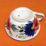 Tasse / Soucoupe à Déjeuner Faïence à décor floral