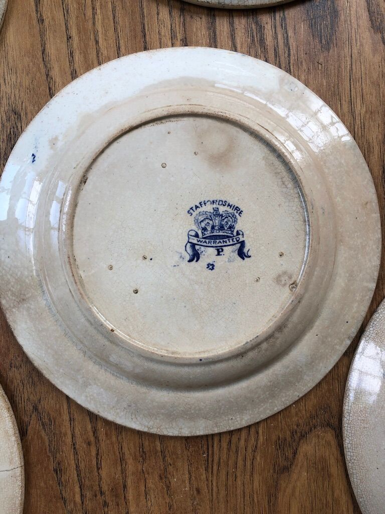 Set assiettes « chinoiserie » anglaises Adams & Sons