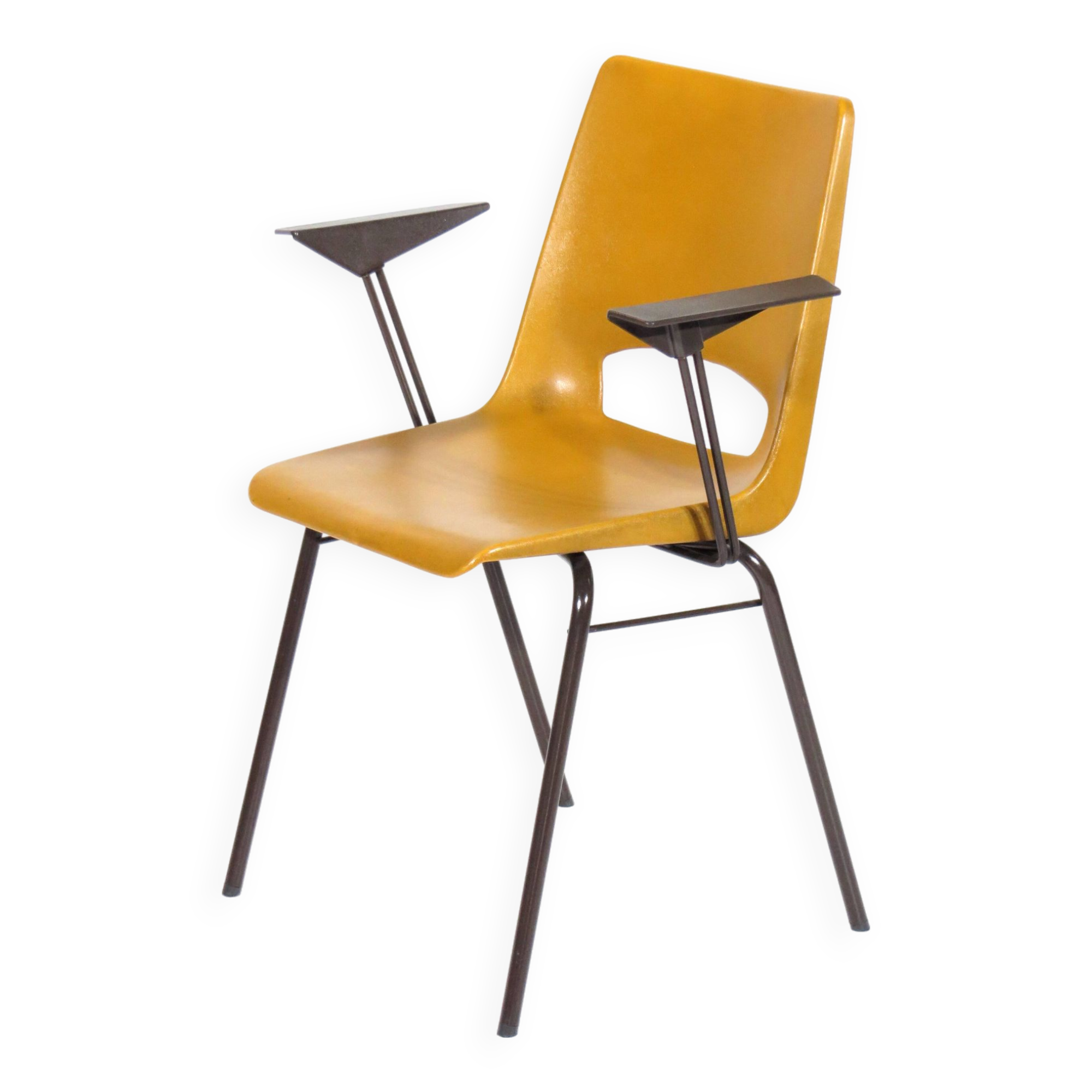 Mid Century Office Desk Arm chair by Philippus Potter for Ahrend De Cirkel, 1970s