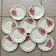 Set de 10 assiettes dessert porcelaine Art Déco