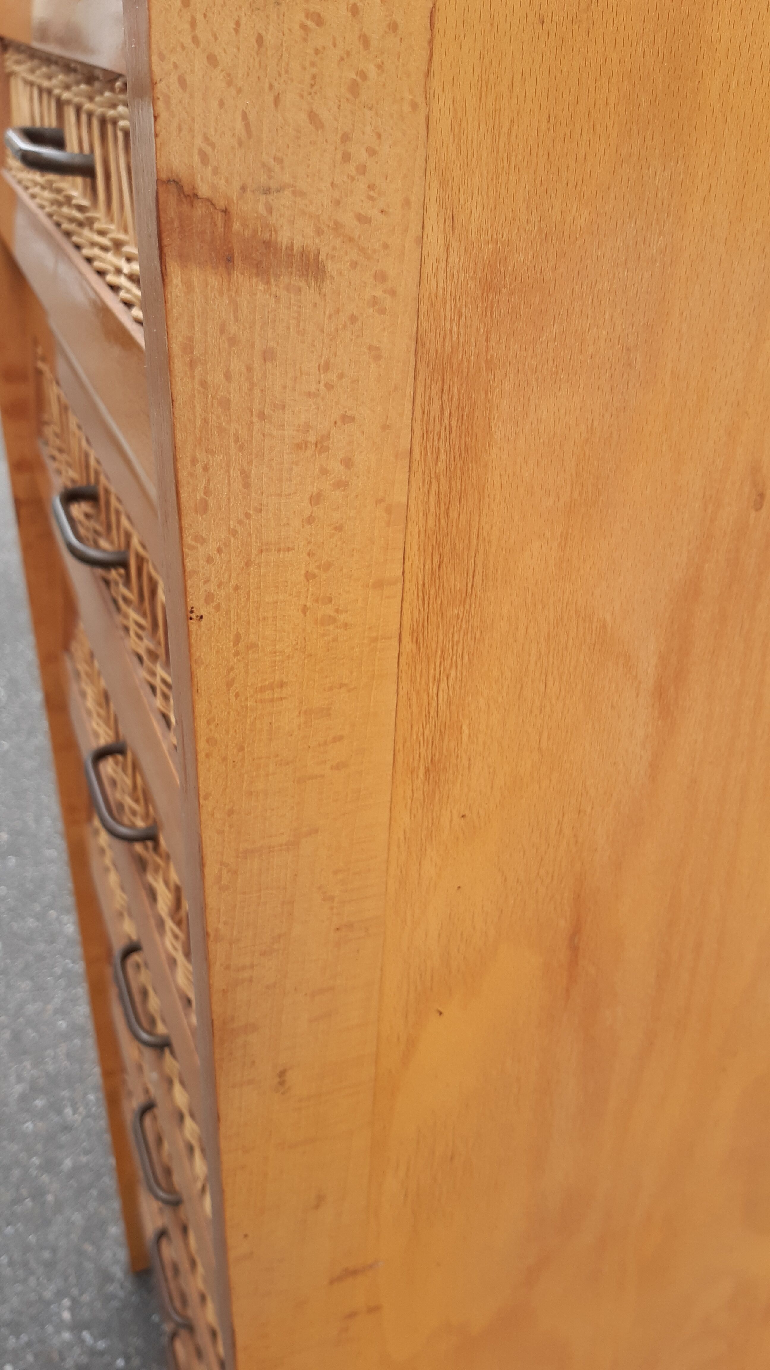 Vintage rattan chiffon