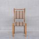Set of six mid-century oak upholstered danish dining chairs