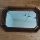 Octagonal mirror 58 x 38 moulded wood frame
