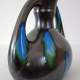 Flamed ceramic vase signed De Bruyn Five Lille