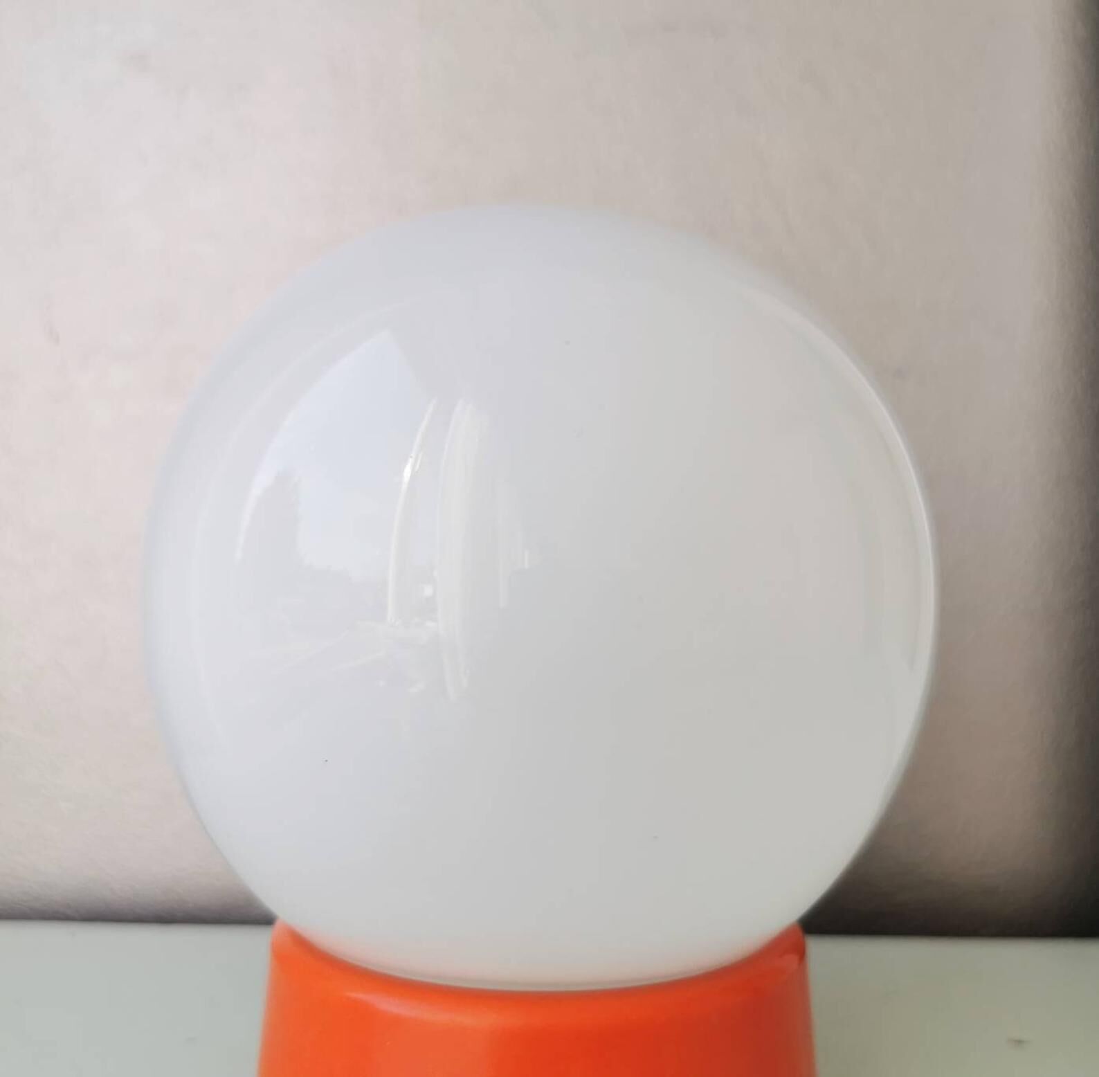 Vintage orange ceiling light 1970