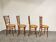 Set of 4 vintage bistro chairs, 1950s