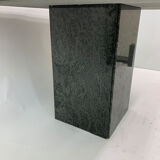 Table à manger en granit vert foncé , années 1980