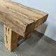 Banc en bois brut ancien