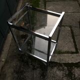 Hexagonal side table style modern art
