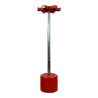 Porte-manteau rouge en plastique et chrome VIP par Lucci et Orlandini pour Velca Italie
