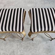 Pair of Mid Century Modern ottomans by Pier Luigi Colli from the 1950s.