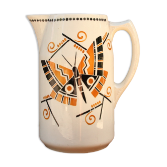 Badonvillier ceramic jug butterfly model