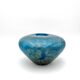Masterpiece Murano: Lagoon Blue & 24K Gold Pebble Vase
