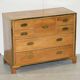 Military commode in solid oak and brass circa 1880