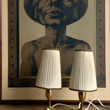 Pair of bedside lamps, 1960s