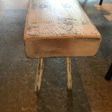 White patinated bench
