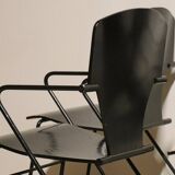 Series of 6 minimalist chairs model "EGOA 300" by Josep Mora
