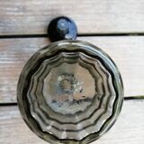 Black smoked glass decanter