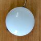 Opaline globe ceiling or wall light, diameter 15 cm - mid-20th century