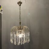 Murano glass drop waterfall chandelier, 1960s