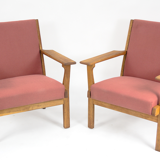Paire fauteuils GE - 265 par Wegner Hans pour Getama 1950