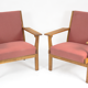 Paire fauteuils GE - 265 par Wegner Hans pour Getama 1950