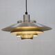 Silver Danish Jeka Metaltryk pendant Lamp - Model Dania 3020