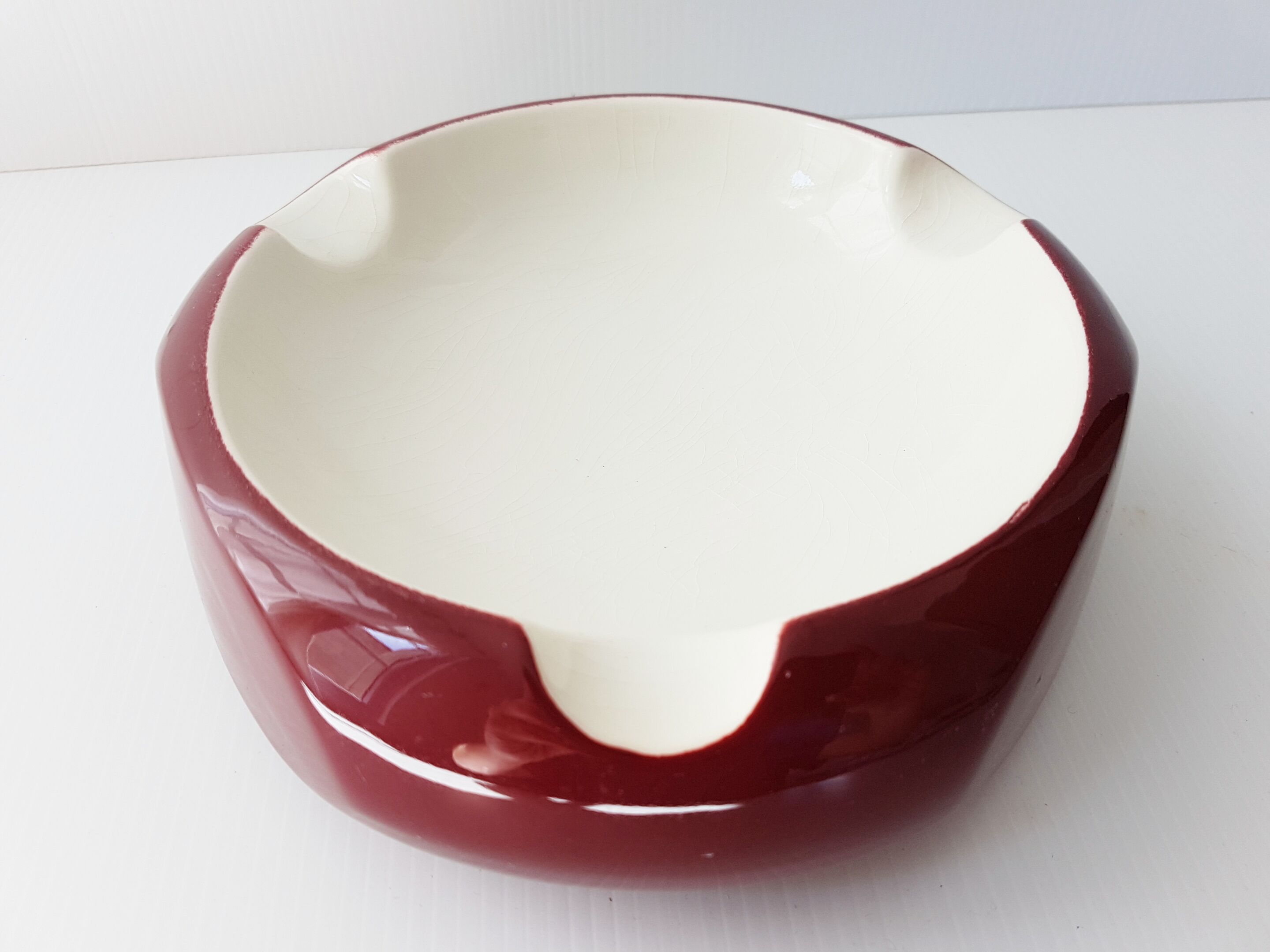 Two tone ashtray 1950 ceramic