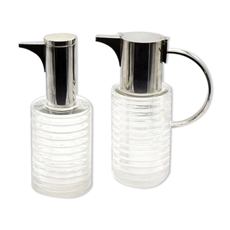 Water and Wine Table Set by Sergio Asti for Arnolfo Di Cambio, 1970s, Set of 2