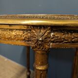 Gilded pedestal table from the Napoleon III period