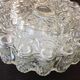 Round vintage bubbled glass ceiling light from the 60s and 70s