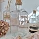 Glass bottle and cork stopper