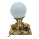 Art Deco ball and elephant lamp on marble base - 653001